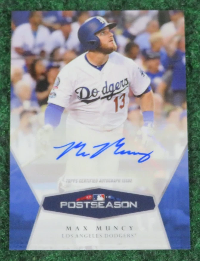 MAX MUNCY - 2018 Topps OnDemand Set #10 Postseason - #27-A - Auto - Dodgers - Image 2 of 4