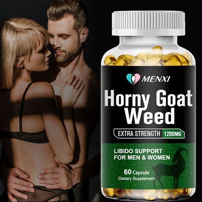 For Male Horny Goat Weed Powder with Maca Root,Ginseng Testosterone Booster