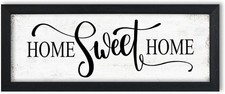 Home Sweet Sign Wall Decor: Rustic 6" x 14.5",