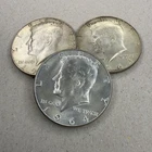 90% SILVER HALF DOLLAR LOT 3x 1964 Kennedy 50C Half Dollars Good Condition