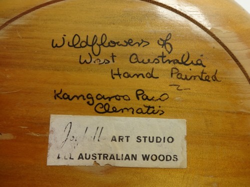 Soporte para palo de incienso hecho a mano en madera de Australia Occidental pintado a mano arte Joy Bell - Imagen 5 de 10