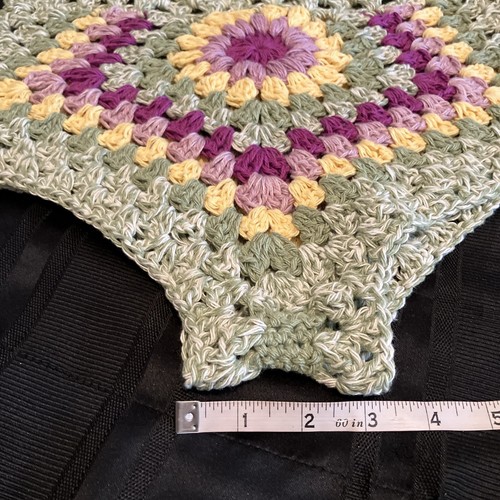 Summer Crochet Crop Tank Cheeky Shorts Set Granny Squares Sexy M High Waist - Picture 15 of 15