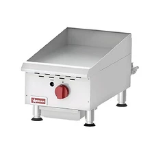 Omcan USA 43737 15" Countertop Manual Gas Griddle, 3/4" Steel Plate, 30.000 BTU