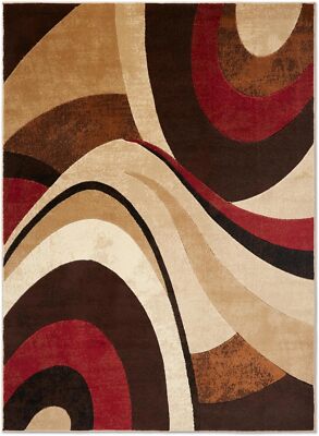 Carpetas Alfombras Para Sala De Casa Habitacion Moderna Marr�n Beige 39''x55'' NEW