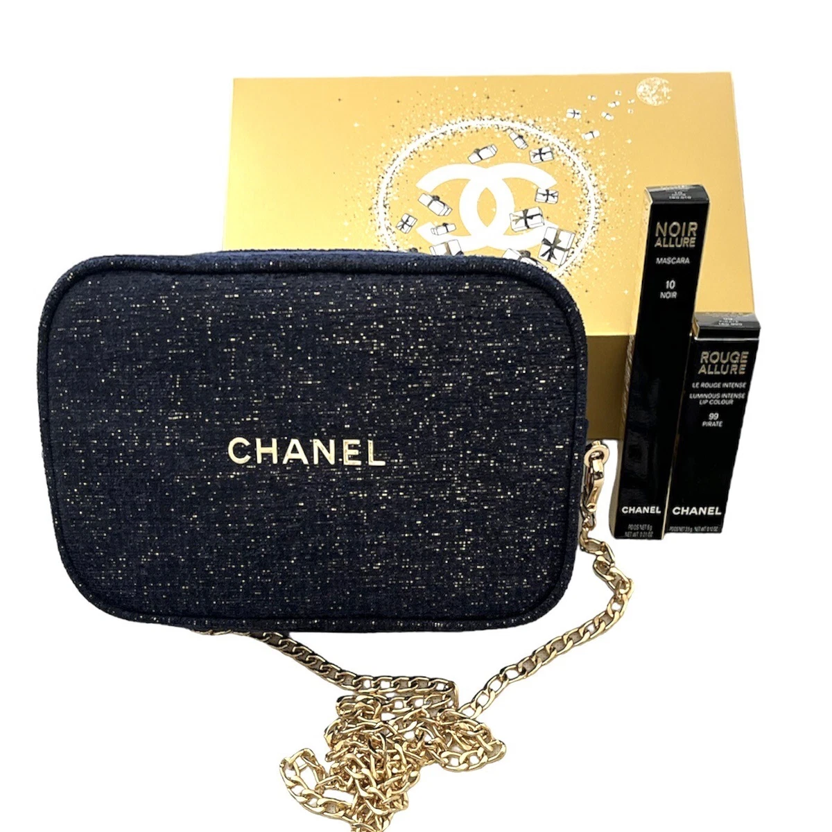 Chanel Blue Cosmetic Bags for Women