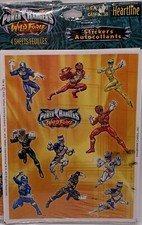 Power Rangers Stickers Vintage Hallmark Sealed pack of 4 Sheets 2002