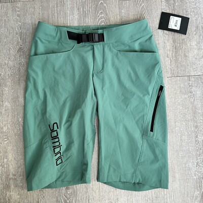 NEW! Women s SOMBRIO Val 2 Mountain Bike Shorts Size  Medium Deep Sea Green Mtb