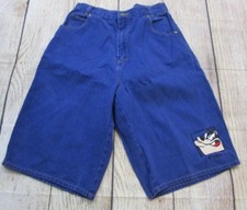 RARE VTG Mickey Unlimited Disney Pete Denim Jean Shorts Youth sz XL 28 in Waist