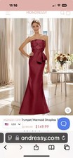 Formal Gown dress. Strapless, trumpet style. new with tags