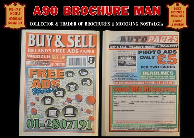 OLD 1996 IRISH BUY & SELL BLACK & WHITE PAPER/MAGAZINE; LIKE LOOT OR AUTO TRADER