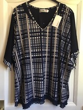 🌺 Tunique Femme Si Belle Et Taille 58/60 Neuf Nouvelle Collection marine café 