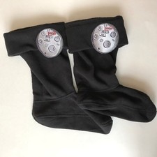 Hunter Kids Boot Welly Fleece Socks Spaceship Manmoon Black Space Sz XL US 4 -6K