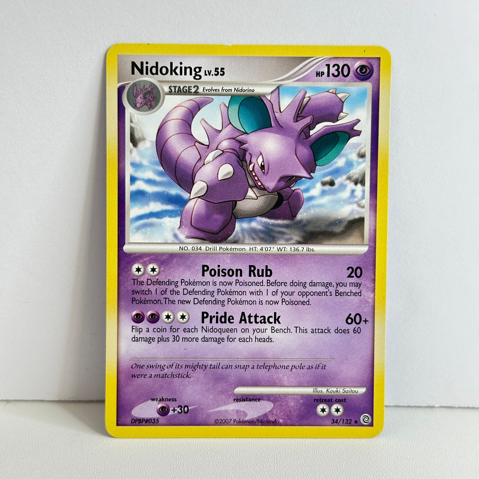 Nidoking - 34/132 Pokemon TCG Secret Wonders Rare LP