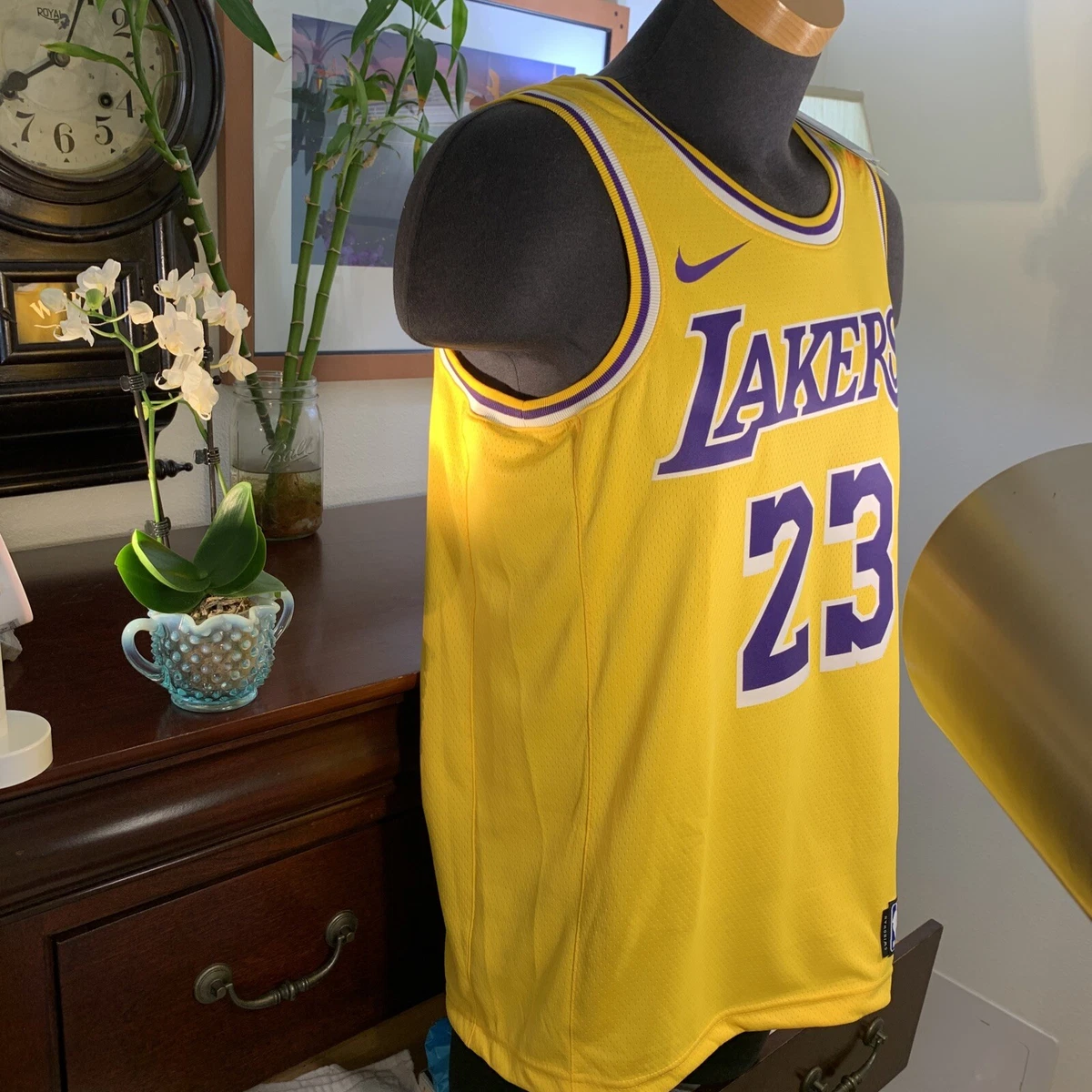 Sebneei Nba James Basketball Jersey No. 23 / Lakers Jersey Set Kids Adults Yellow L