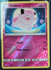 Clefairy 39/68 Hidden Fates 2019 Reverse Holo Foil Rare Pokemon TCG Card - NM
