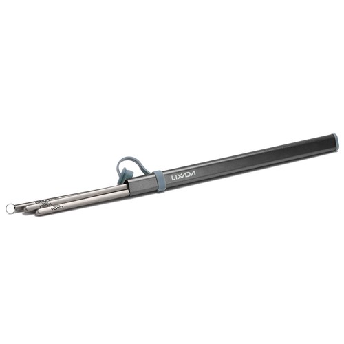 Lixada Camping Cutlery Set Titanium Chopsticks Drinking Straw Cleaning - Picture 4 of 10