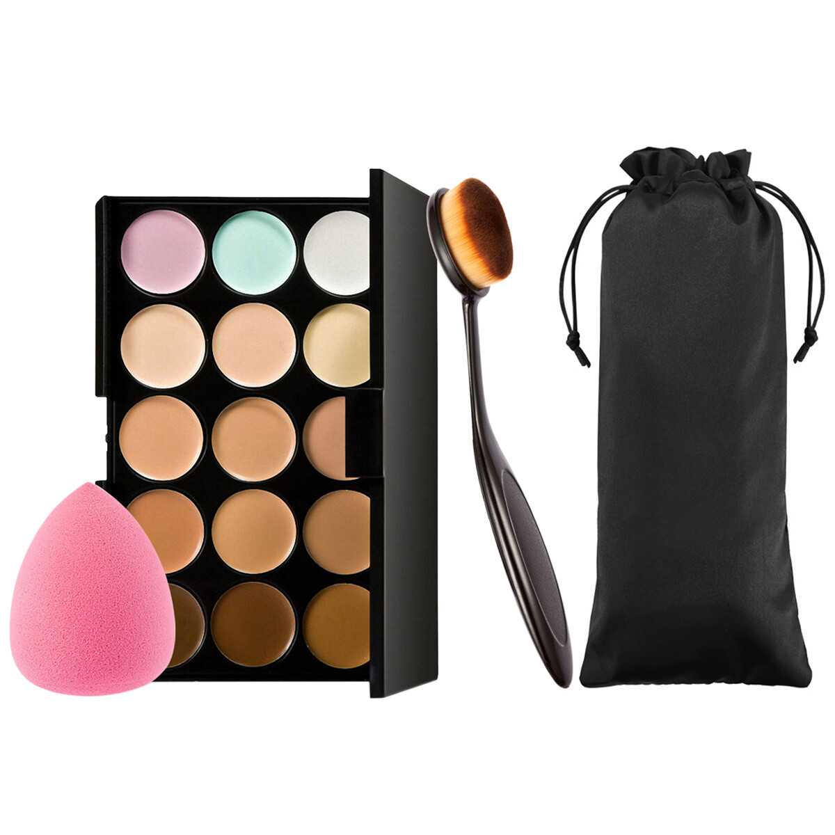 15 Color Face Concealer Highlighting Cream Contour Palette S