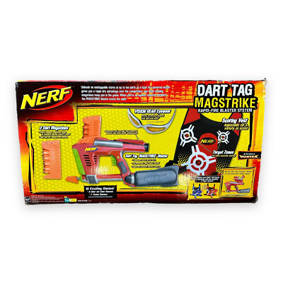 Nerf N-Strike MagStrike Red AS-10 Blaster Hasbro 2006 Dart Tag New