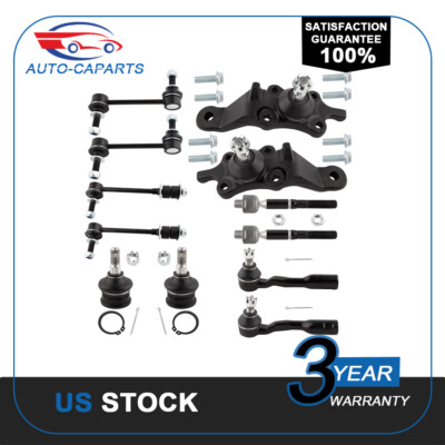 12xBall Joint Tie Rod Sway Bar Link Steering Suspension Kit for Toyota Tundra