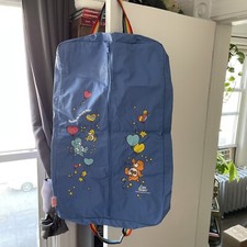 Vintage Care Bears Travel Bag Light Blue - Made In Taiwan - AMERICAN GREETINGS