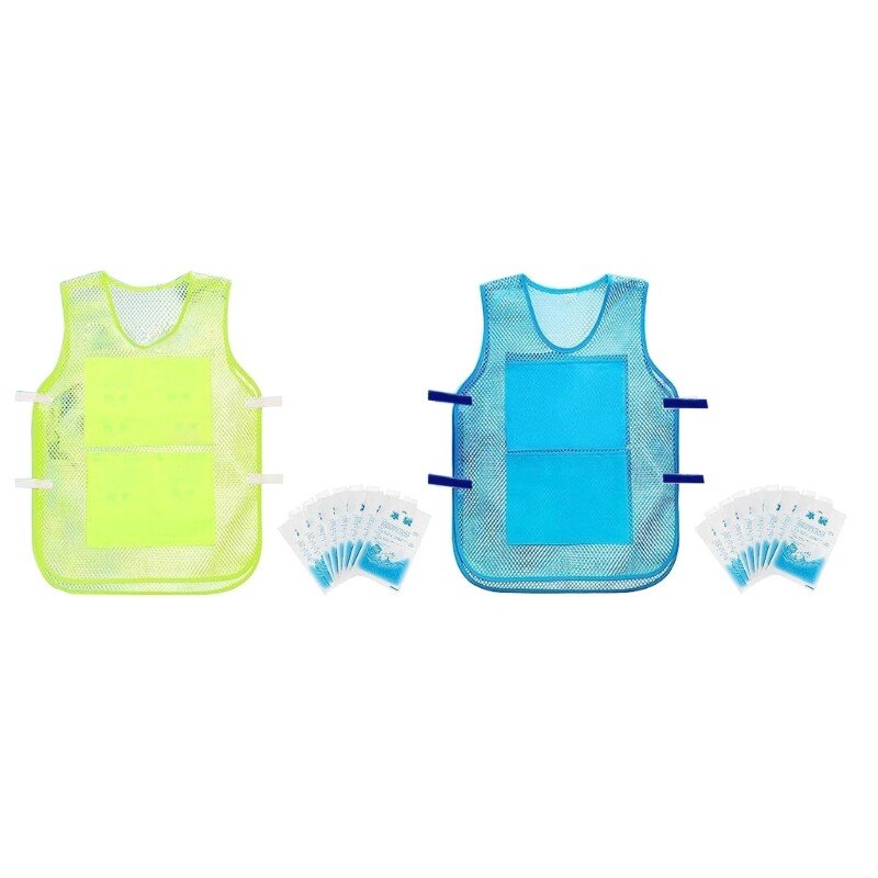 Cool Jackets Outdoor Working Cooling Vest for Men Women Teen with 8Pcs Ice Packs