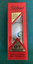 Pebble Beach Golf Links Logo Golf Balls 3 Titleist DT Wound 90 One Sleeve Rare