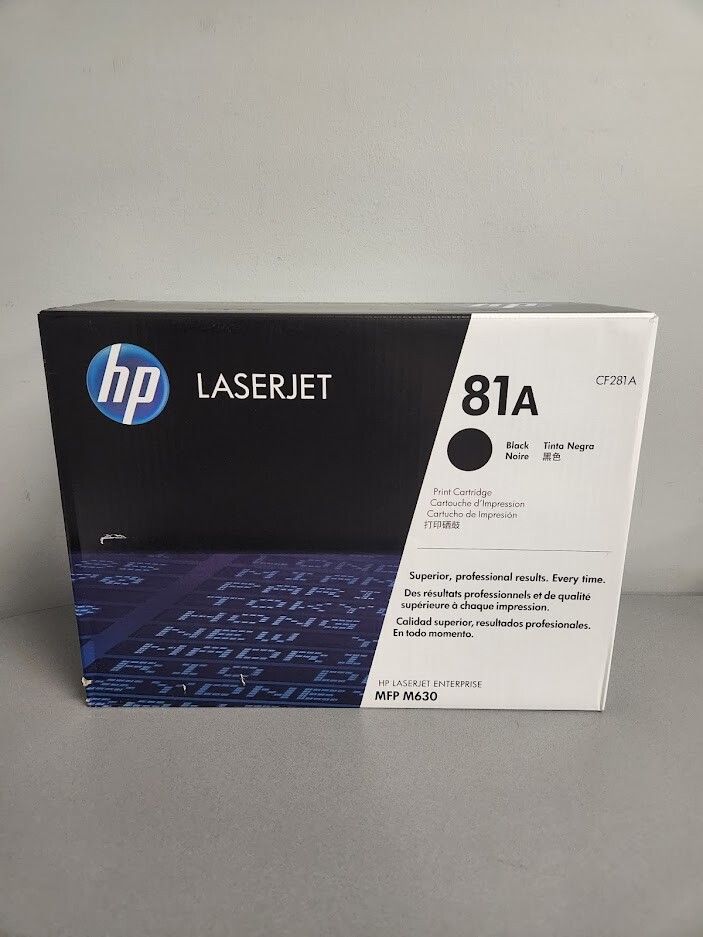 HP CF281A 81A Black Toner Cartridge LaserJet Enterprise M604dn, M604n Sealed