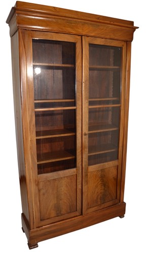 elegante piccola libreria Luigi Filippo epoca metà '800 in mogano - Imagen 21 de 21
