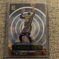 2019-2020 Donruss Optic LeBron James T-Minus 3,2,1 Card Holo Silver Prizm LA