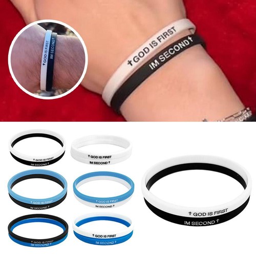GOD IS FIRST IM SECOND Bracelets,Christian Inspirational Bible Verses Bracelets - Picture 6 of 26
