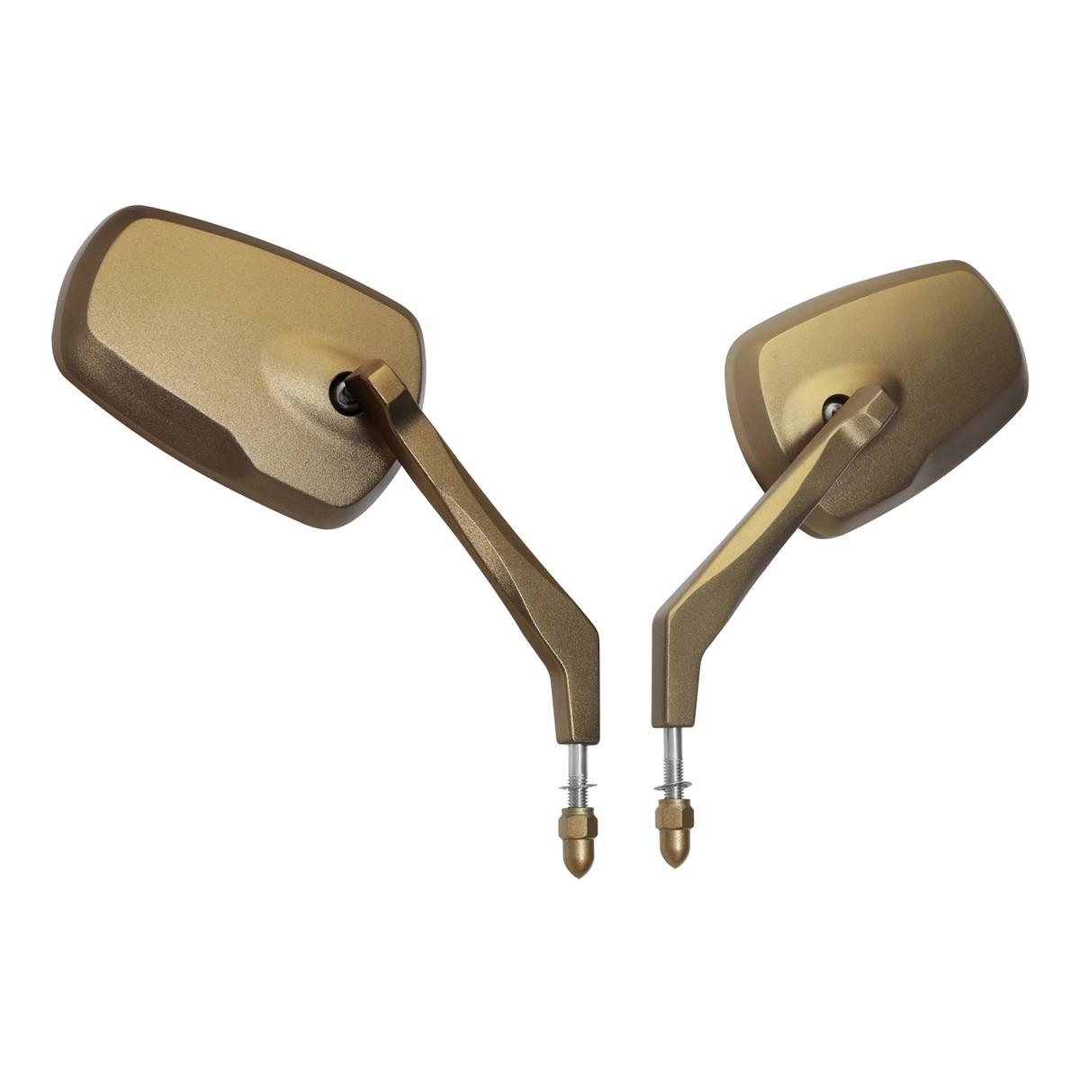 Harley Davidson 左ミラー　スクエア　ゴールドイーグル Gold Rearview Side Mirrors Fit For Harley Touring Electra