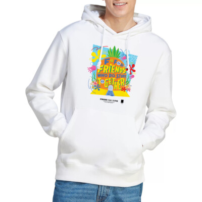 Spongebob Schwammkopf Pineapple Friends Hoodie S-2XL, weiß
