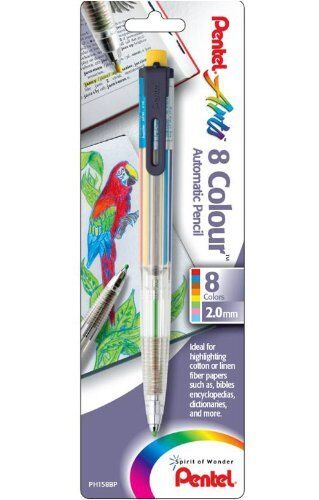 Pentel Arts Mechanical Pencil, 8 color  - PH158BP