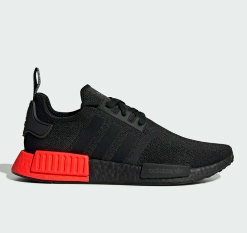 adidas nmd r1 black solar red