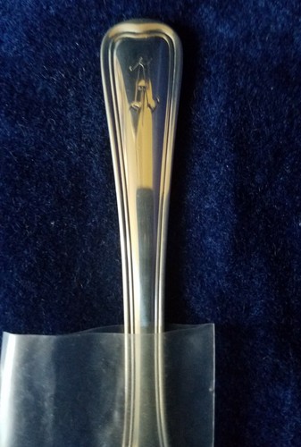 VECCHIO SPANDI BURRO FRANCESE 5 3/4" MANICO PIATTO di Gorham Sterling - monogramma - Foto 3 di 3