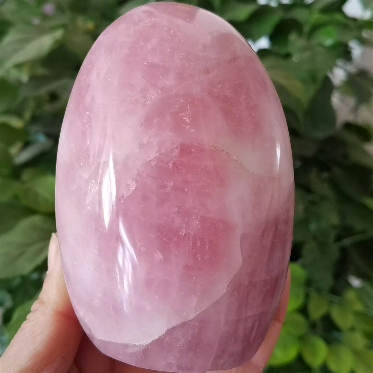 704g Natural Pink Moonstone crystal Stone Metaphysical Healing