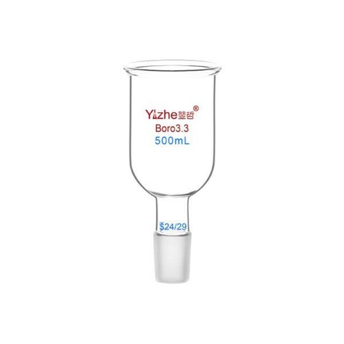 Lab Glassware: 50ml-1000ml Cylindrical Glass Funnel with PTFE Piston - Picture 3 of 13