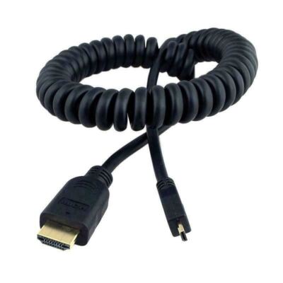 COILED MICRO HDMI TO HDMI CABLE LEAD FOR FUJI XT4