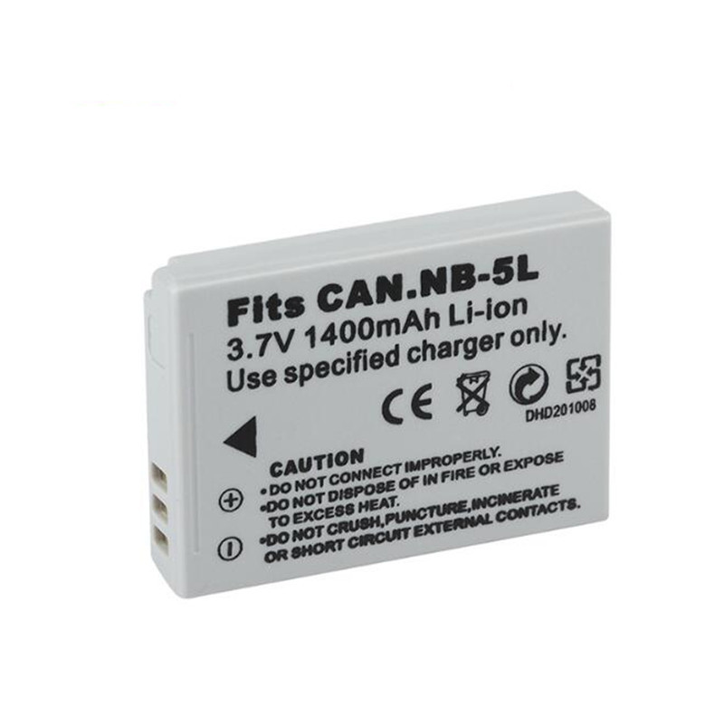 NB-5L Li-ion 1400mAH Battery For Canon Powershot SX230 SX220 HS SX200 SX210  iS