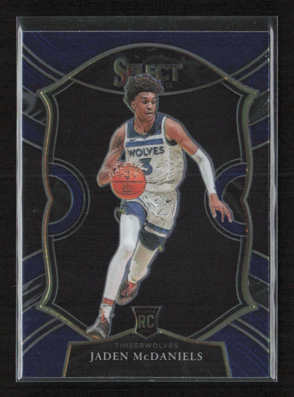 2020-21 Panini Select #88 Jaden McDaniels Blue Minnesota Timberwolves