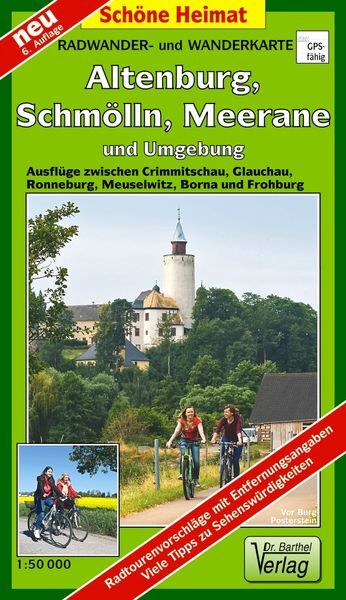 Thumbnail - Radwander- Und Wanderkarte Altenburg, Schmölln, Meerane Und Umgebung