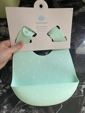 Cloud Island Silicone Catch Pocket Bibs 7m   new