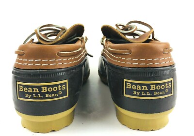 L.L. Bean Bean Boots Low Cut Duck Shoes Brown Tan Size DM Men main image 3
