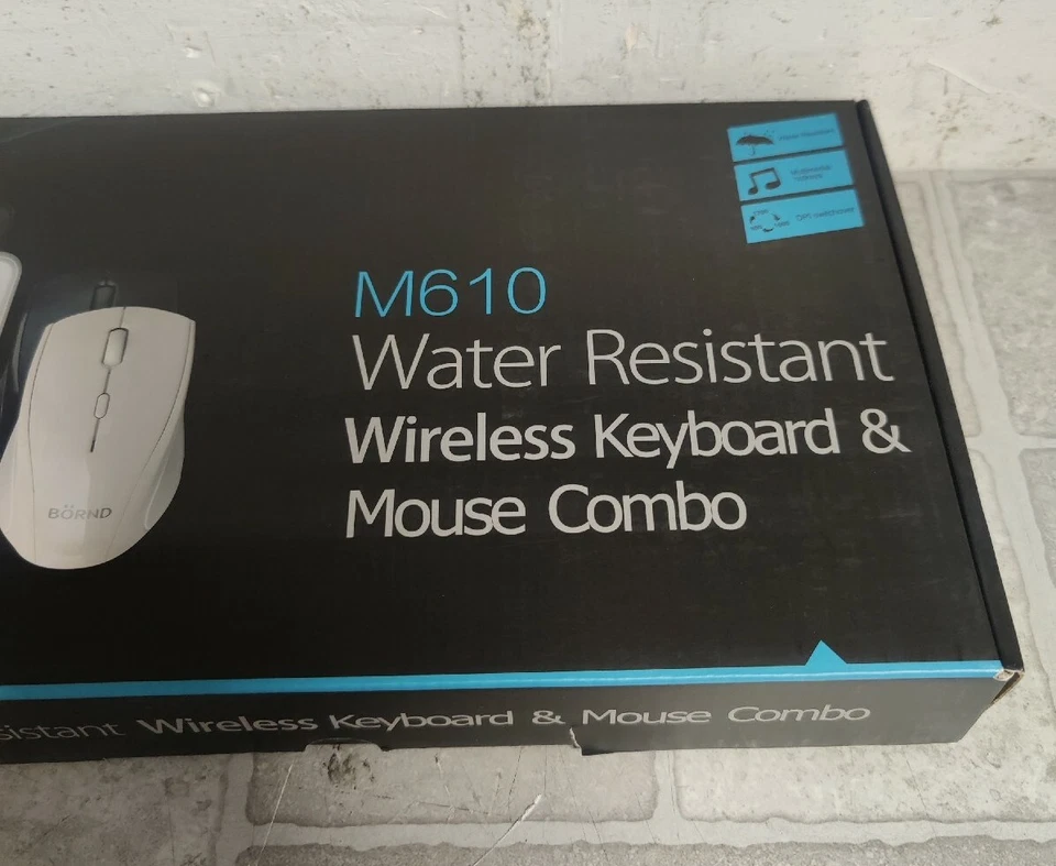 OPEN BOX BÖRND Wireless Keyboard & Optical Mouse NO BATTERIES (Black) - Image 2 of 4