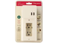 Aluratek 2-Port Wall Outlet USB Charging Faceplate
