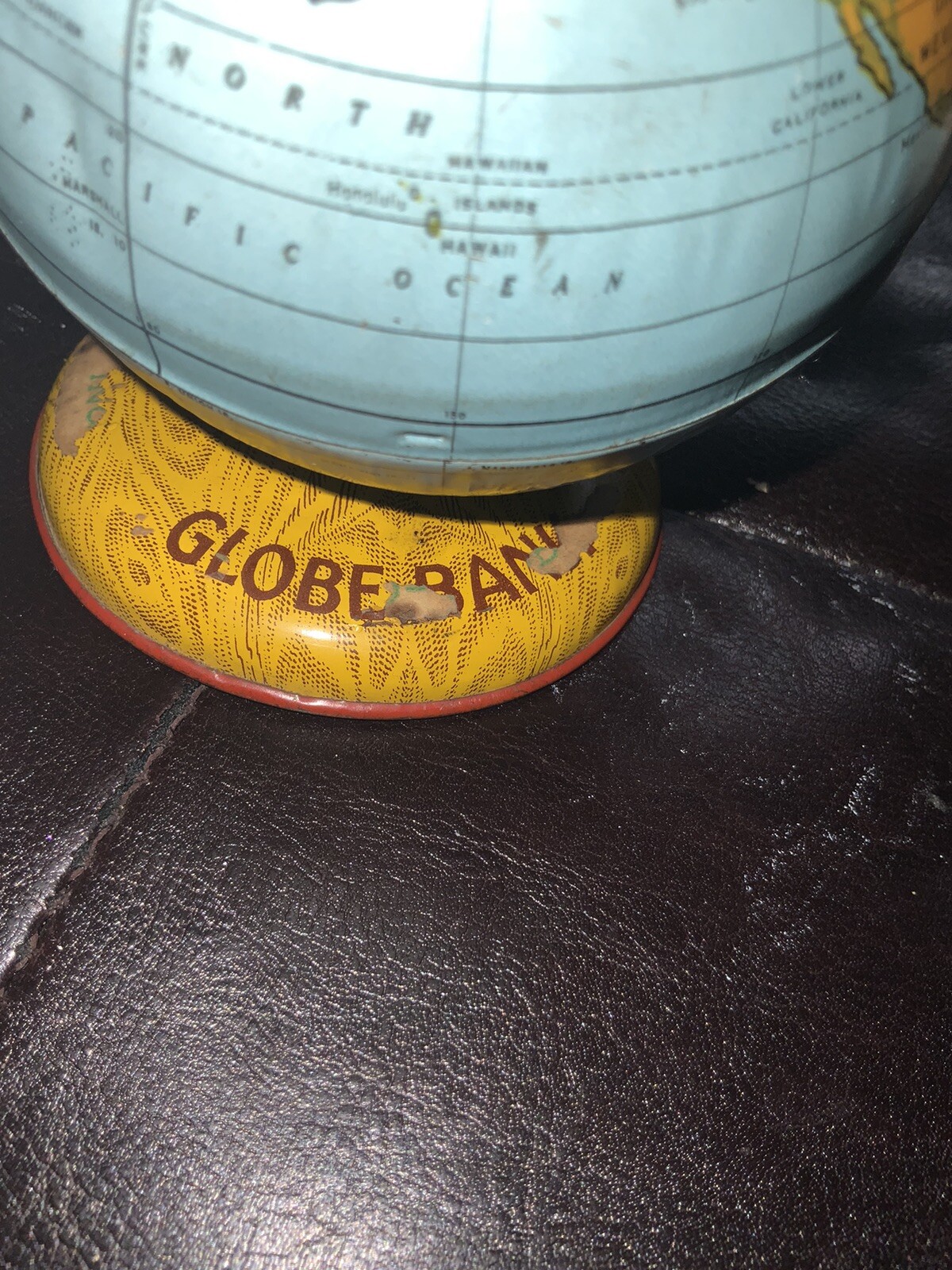 Vintage Ohio Art World Bank Tin Globe Coin Piggy Bank, Preowned eBay