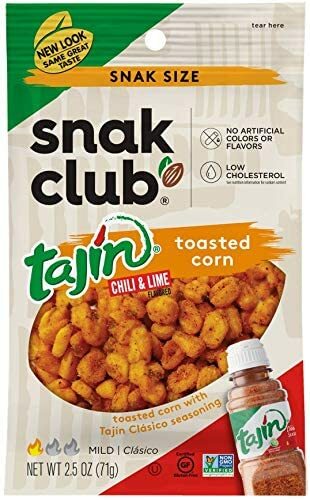Snak Club Toasted Corn Tajin Clásico Chili & Lime,Low-Cholesterol 2.5oz(12 Pack) - Picture 5 of 5