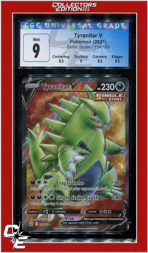 Tyranitar V graded CGC 9 for sale on eBay
