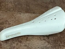 NOS 1990's White / Gold DOMINATOR SEAT Viscount #2166 Old School BMX Saddle