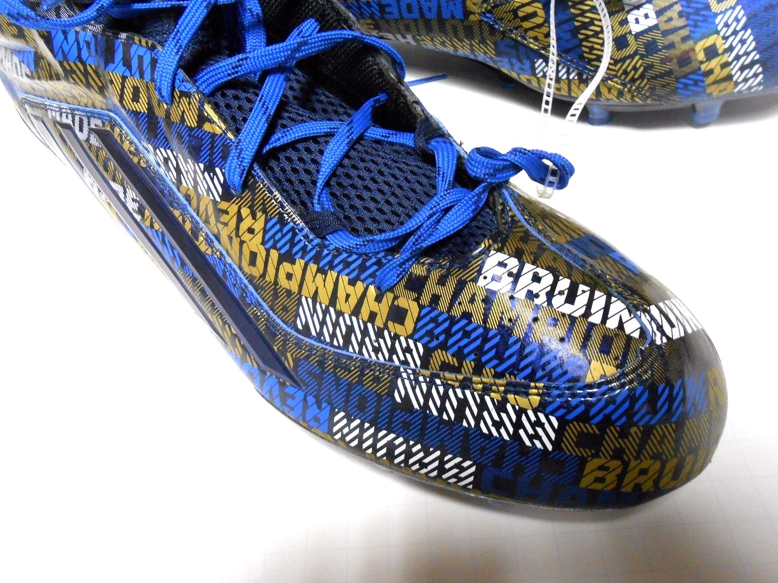 NEW RARE Adidas UCLA Bruins Crazyquick 2.0 Football HIGH Cleats Mens 16